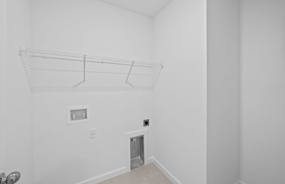 Laundry room with optional move-in ready package