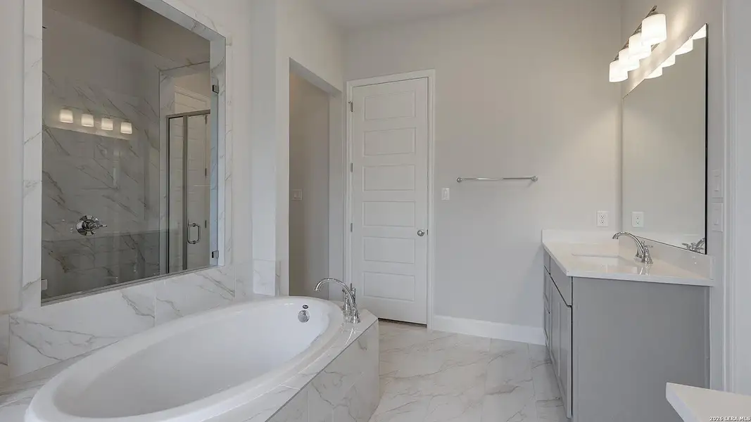 Furnished interior view inside a new home in Alsatian Oaks, Castroville (Image 10).