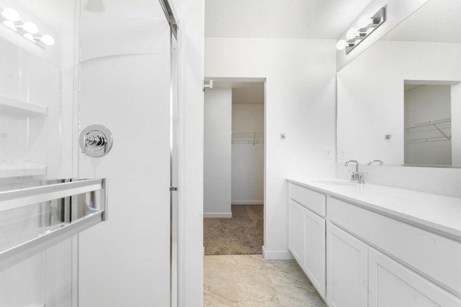 Furnished interior view inside a new home in Conestoga, Ault (Image 10).