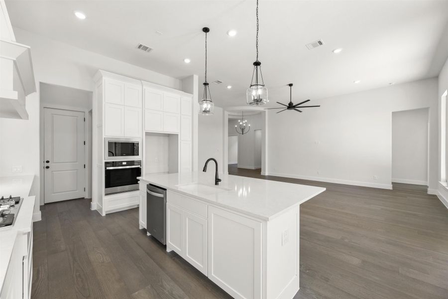 Representative furnished interior of a home built from the 5012 by Tradition Homes in Lakewood at Brookhollow – 60′ Lots, Prosper (Image 7).