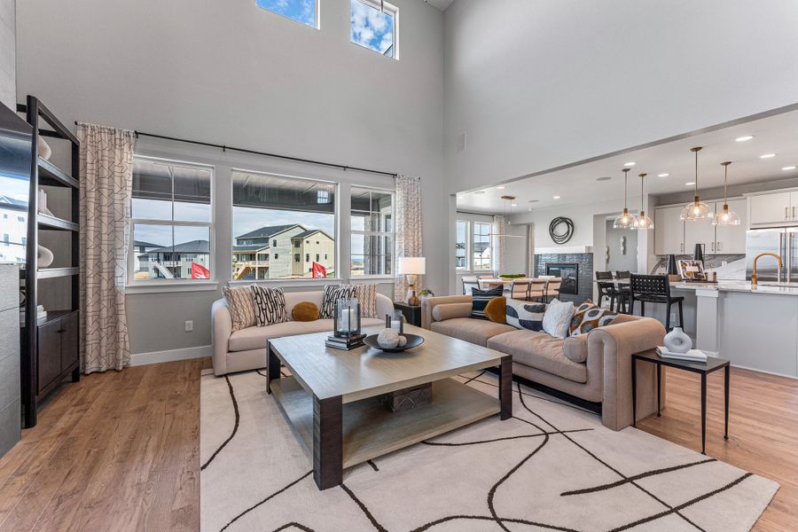 Furnished interior view inside a new home in Macanta, Castle Rock (Image 9).