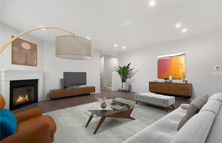 Furnished interior view inside a new home in Hamilton Place, Cartersville (Image 5).