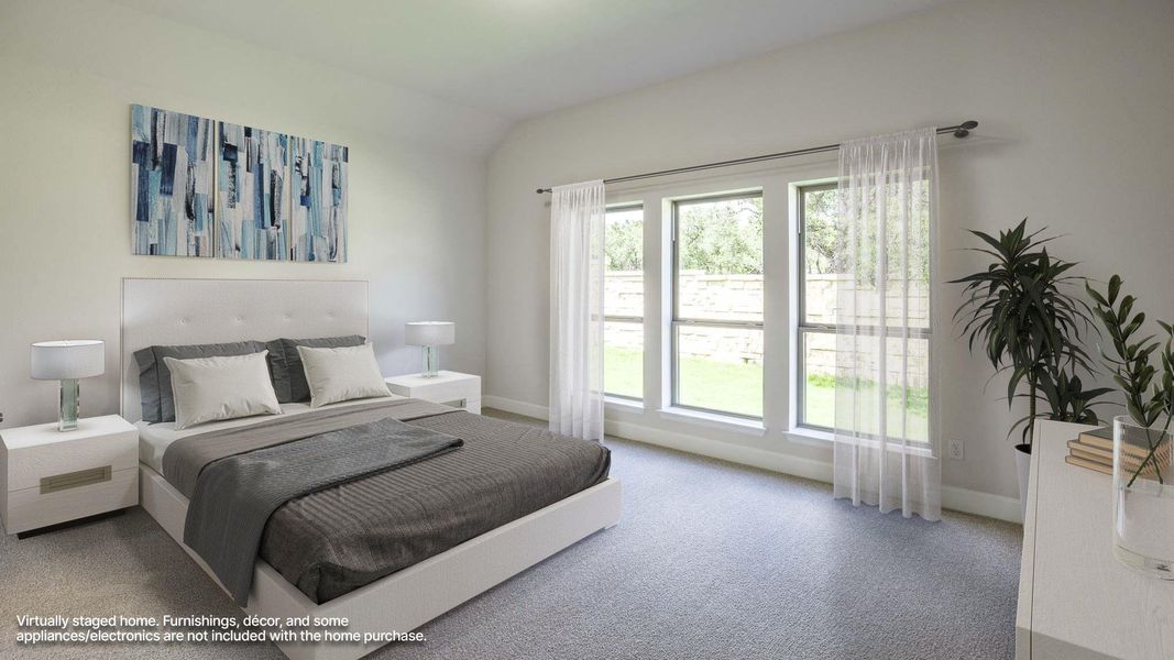 Furnished interior view inside a new home in Parmer Ranch, Georgetown (Image 9). Furnished interior view inside a new home in Parmer Ranch, Georgetown (Image 9).