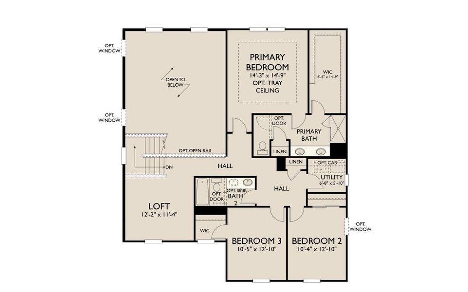 2D floor plan layout of this home in Watson Hill, Summerville, SC (Image 6).