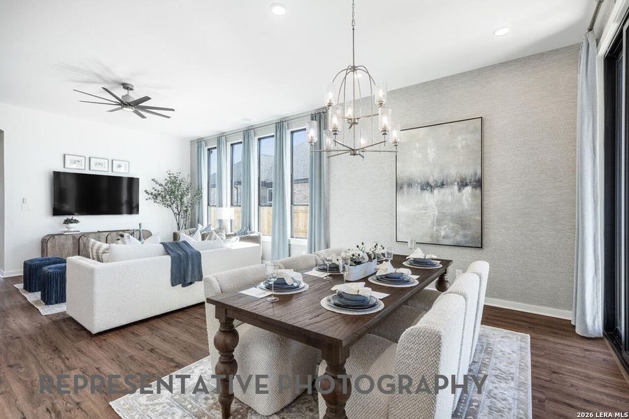 Furnished interior view inside a new home in Mayfair, New Braunfels (Image 5).