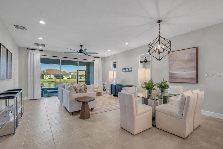 Furnished interior view inside a new home in Valencia Del Sol, Wimauma (Image 9). Furnished interior view inside a new home in Valencia Del Sol, Wimauma (Image 9).