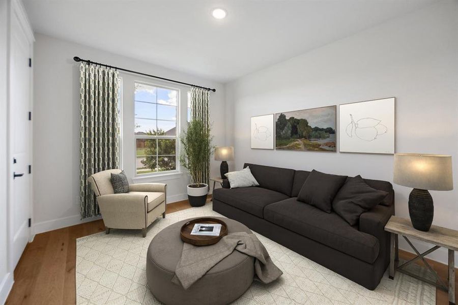 Furnished interior view inside a new home in Lincoln Pointe, Van Alstyne (Image 10). Furnished interior view inside a new home in Lincoln Pointe, Van Alstyne (Image 10).