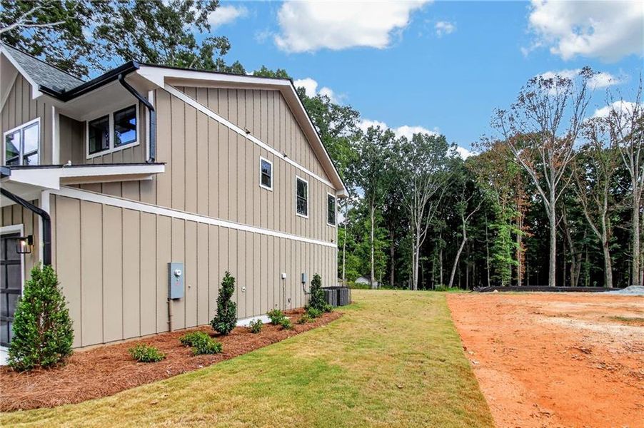 Exterior details and patio area of a home in , Stone Mountain (Image 3). Exterior details and patio area of a home in , Stone Mountain (Image 3).
