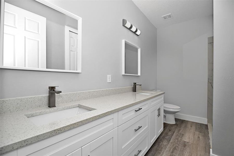 Primary Bathroom with Double Vanity