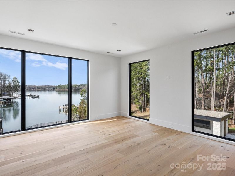 Guest suite one with lake views