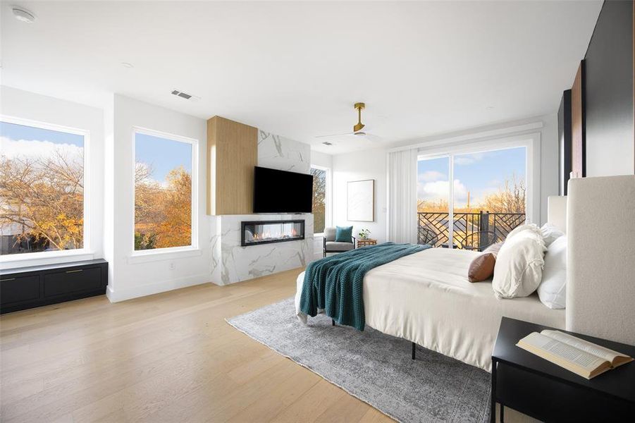 Furnished interior view inside a new home in , Dallas (Image 18).