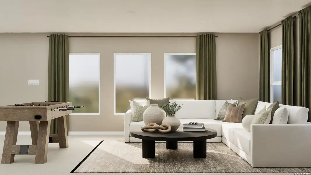 Furnished interior view inside a new home in Navarro Ranch, Seguin (Image 26).