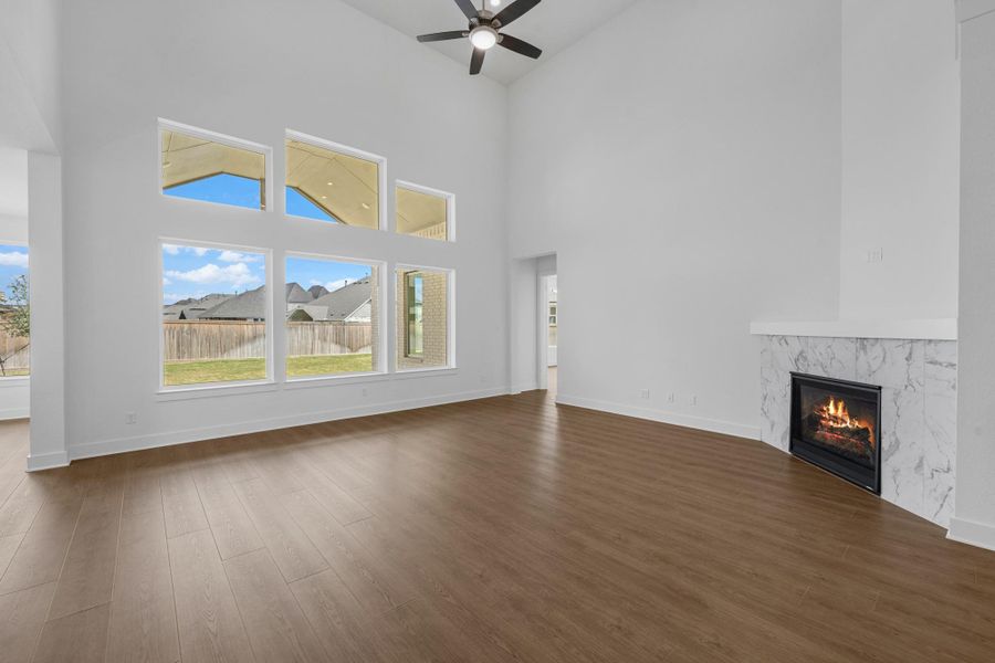 Spacious, unfurnished interior of a new home in Bridgeland, Cypress (Image 32).