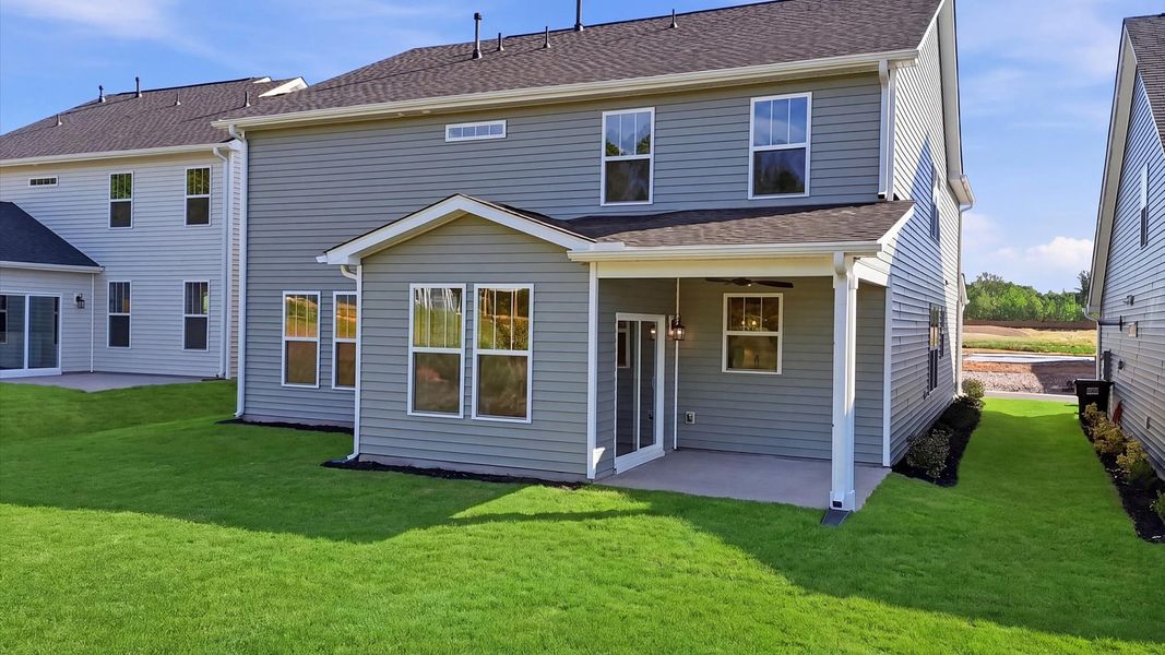 Exterior details and patio area of a home in Harrier Point, Woodruff (Image 4).