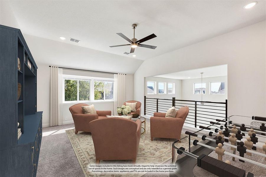 Furnished interior view inside a new home in Ridgepoint, Midlothian (Image 5). Furnished interior view inside a new home in Ridgepoint, Midlothian (Image 5).