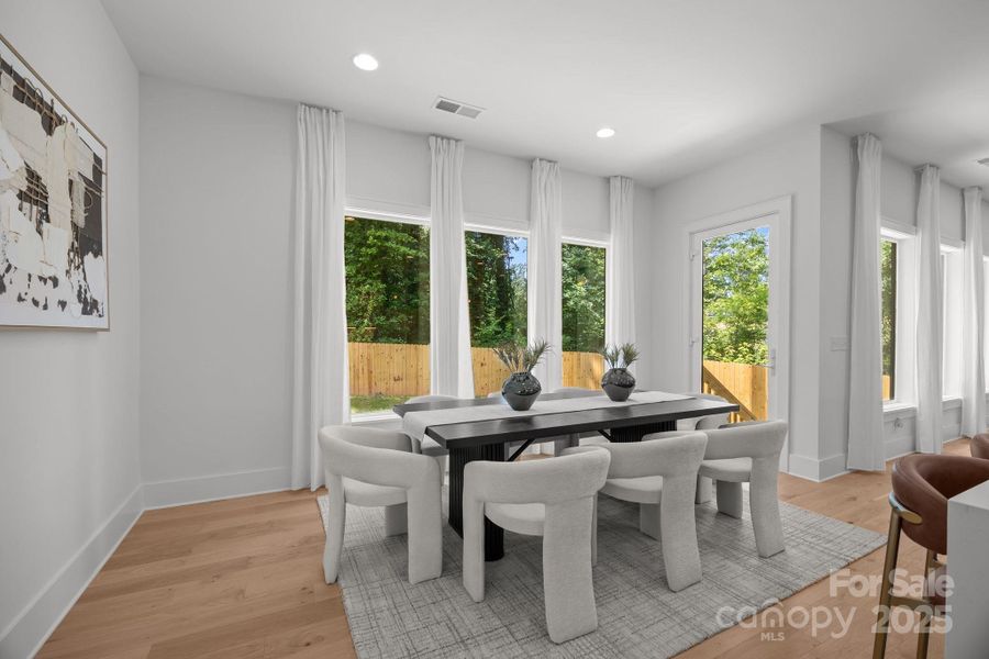 Furnished interior view inside a new home in , Charlotte (Image 11).