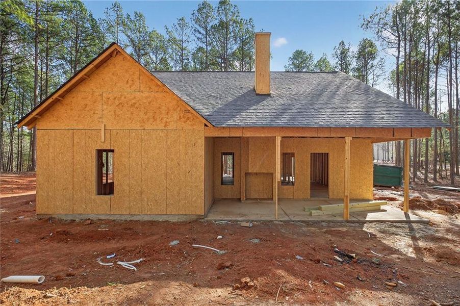 In-progress construction of a new home in , Cedartown, GA (Image 33).