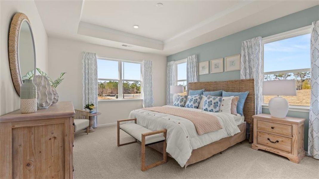 Furnished interior view inside a new home in Kingston Ranch at Lake Oconee, Buckhead (Image 32).