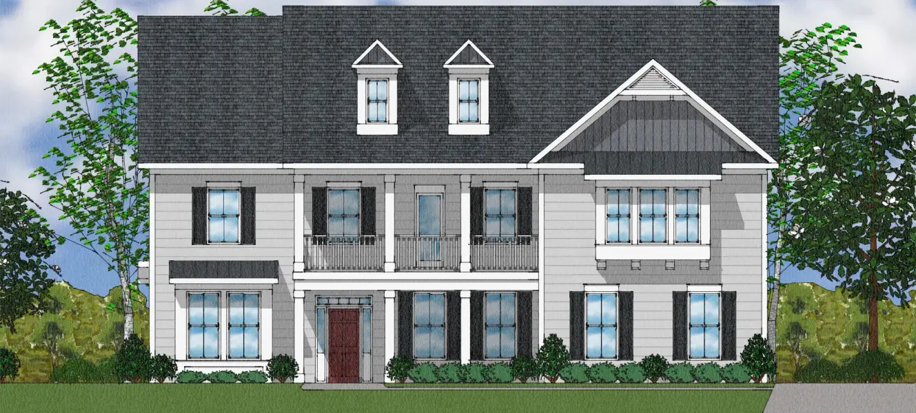 Representative exterior photo of a completed home built from the Rutledge II - Elite Collection by Mungo Homes in Suter Estates, Easley, SC (Image 36). Representative exterior photo of a completed home built from the Rutledge II - Elite Collection by Mungo Homes in Suter Estates, Easley, SC (Image 36).