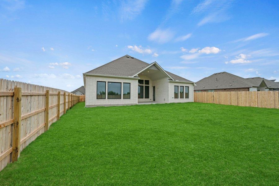 Rear of Home and Private Backyard Rear of Home and Private Backyard
