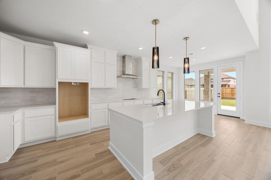 Furnished interior view inside a new home in Santa Rita Ranch, Liberty Hill (Image 8).