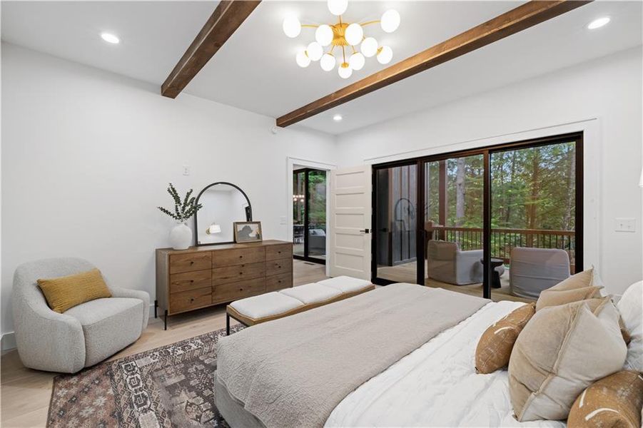 Furnished interior view inside a new home in , Cherry Log (Image 38).