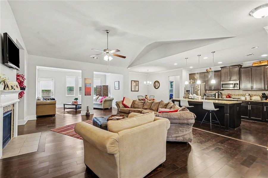 Furnished interior view inside a new home in , Atlanta (Image 13).