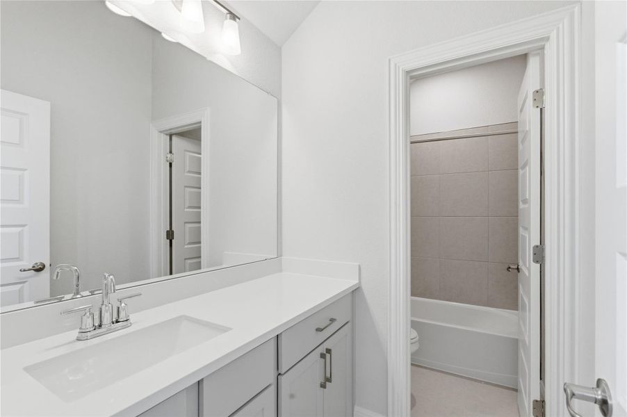 Furnished interior view inside a new home in Flora, Hutto (Image 12).
