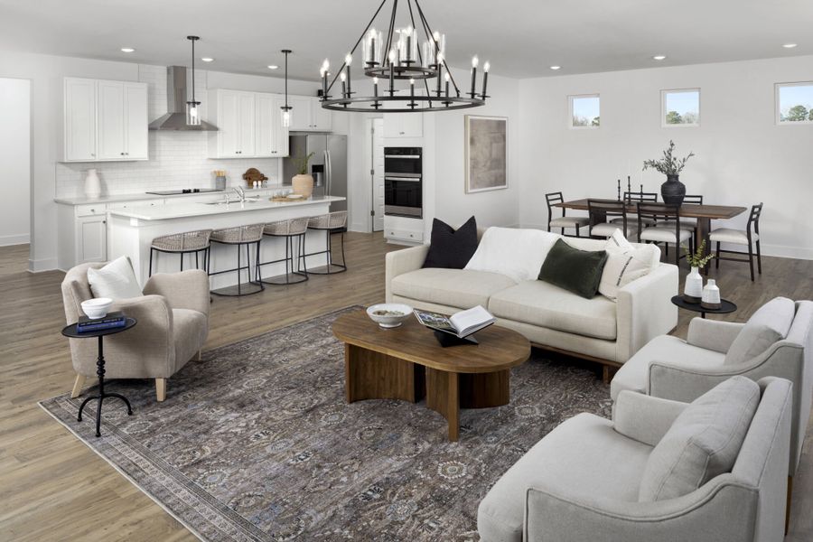 Representative furnished interior of a home built from the Allegheny by Mattamy Homes in Clarabella, Fuquay Varina (Image 5).