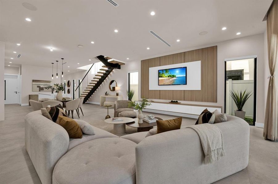 Furnished interior view inside a new home in , Fort Lauderdale (Image 15).