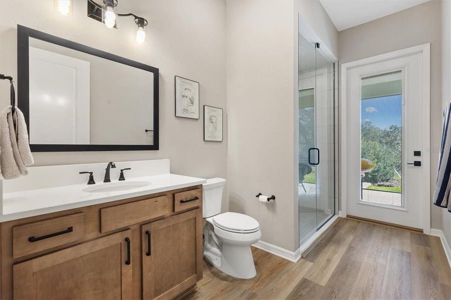 Furnished interior view inside a new home in , The Villages (Image 35).