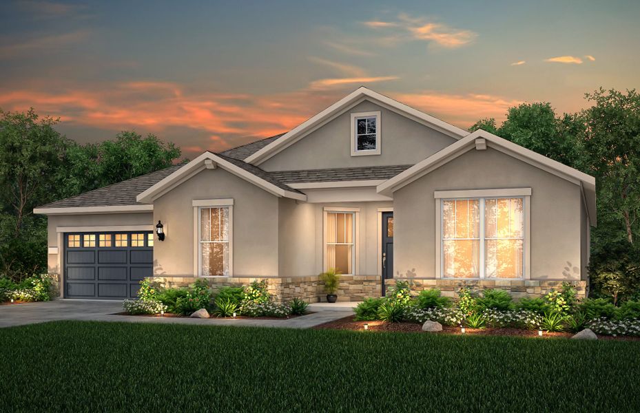 Representative exterior photo of a completed home built from the Reverence by Del Webb in Sun City Texas, Georgetown, TX (Image 25).