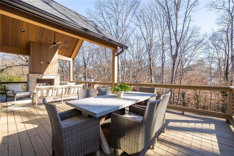 Exterior details and patio area of a home in , Atlanta (Image 30). Exterior details and patio area of a home in , Atlanta (Image 30).