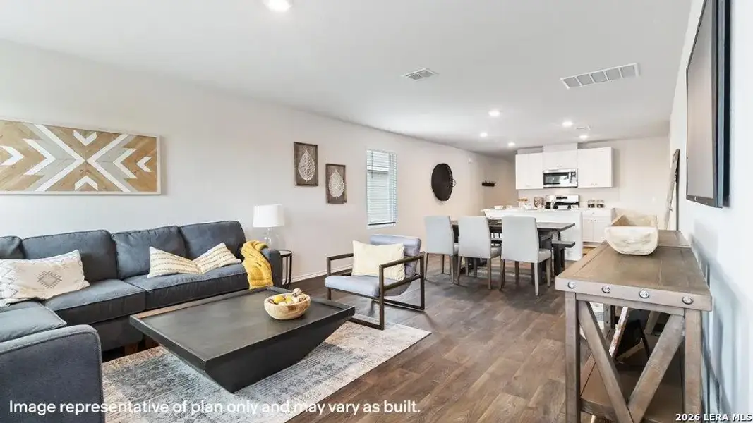 Furnished interior view inside a new home in , Lytle (Image 3).