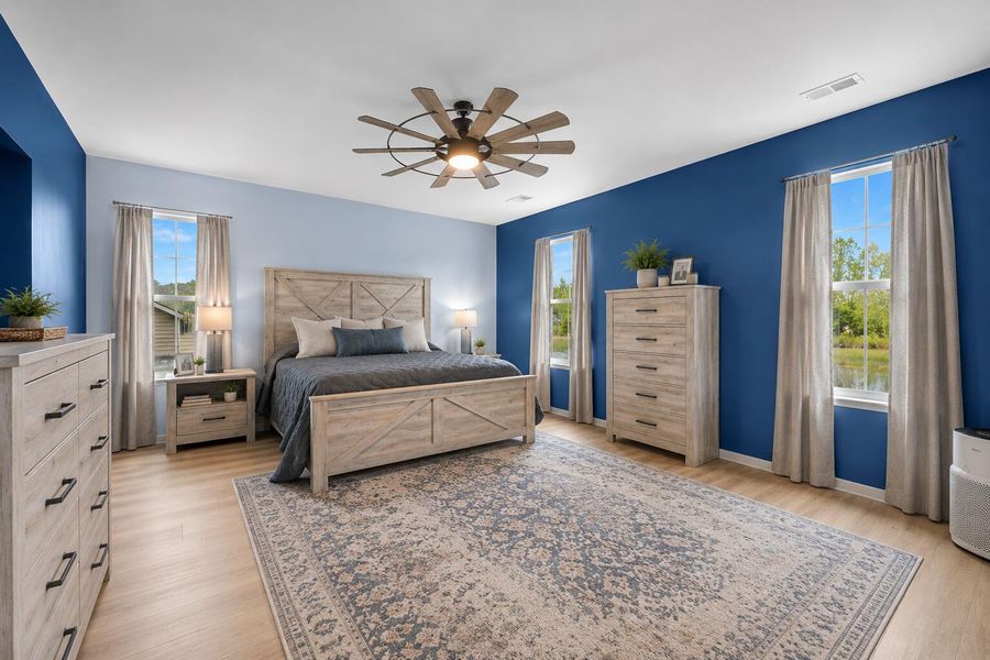 Furnished interior view inside a new home in Sweetgrass at Summers Corner, Summerville (Image 19).