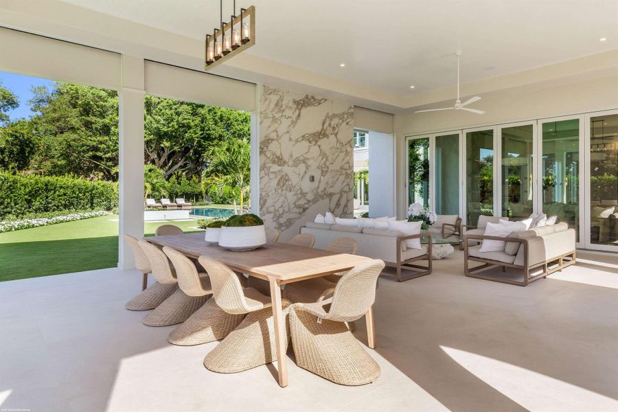 Exterior details and patio area of a home in , Wellington (Image 25).