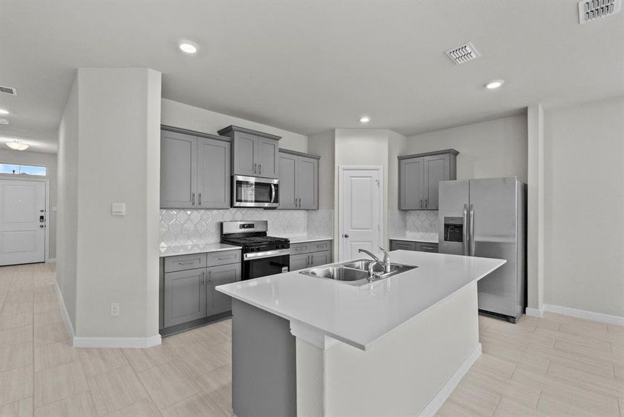 Furnished interior view inside a new home in Terra Trace, Fort Worth (Image 6). Furnished interior view inside a new home in Terra Trace, Fort Worth (Image 6).