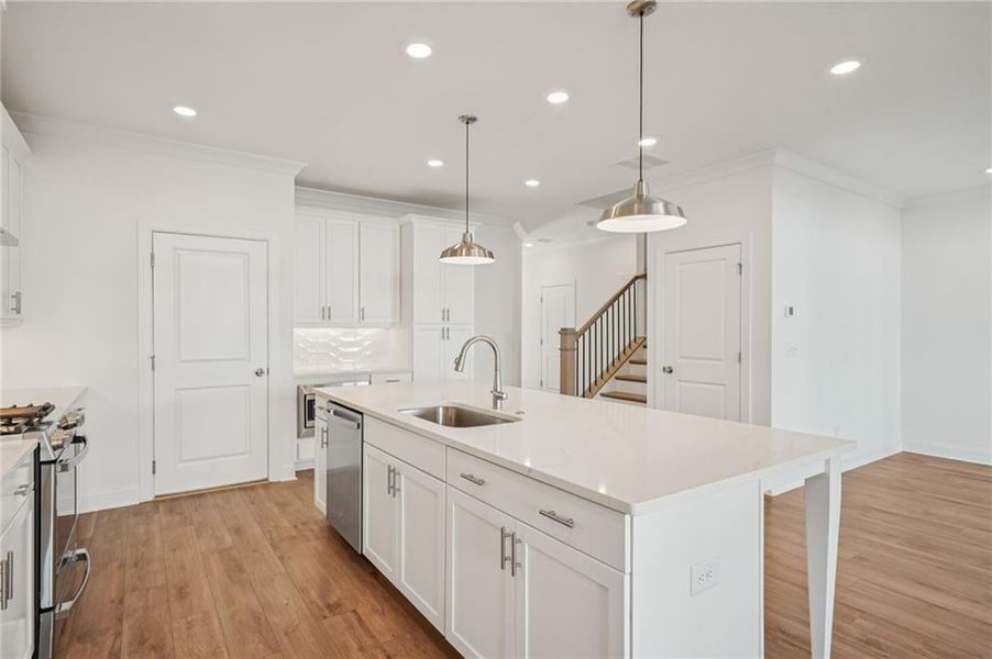 Furnished interior view inside a new home in Millcroft Townhomes, Buford (Image 5).