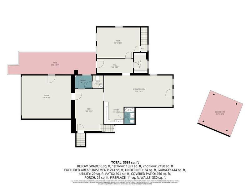 2D floor plan layout of this home in , Gainesville, GA (Image 5).