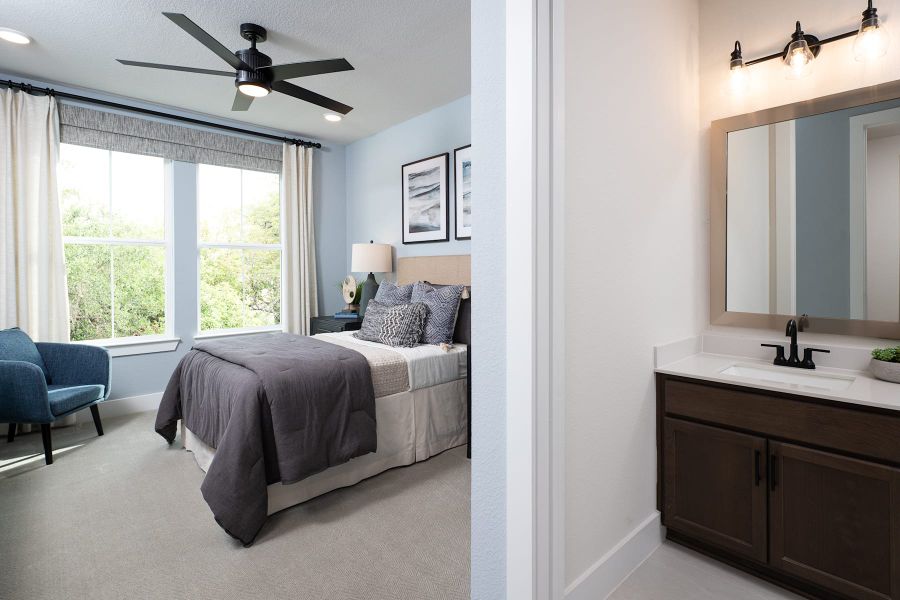 Representative furnished interior of a home built from the Logan by Tri Pointe Homes in Painted Tree, McKinney (Image 6).