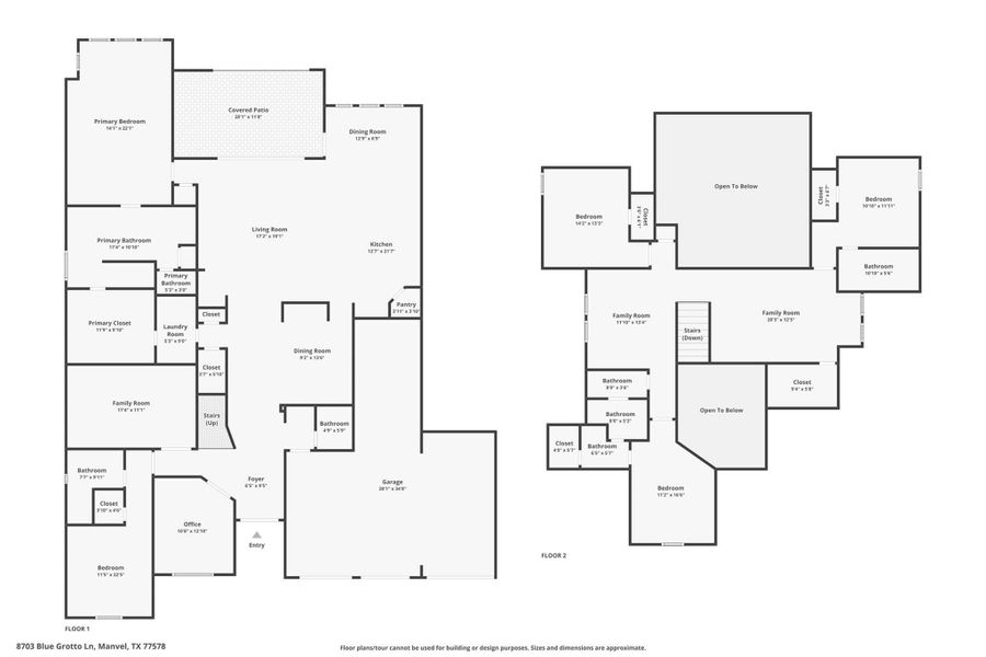 2D floor plan layout of this home in , Manvel, TX (Image 5).