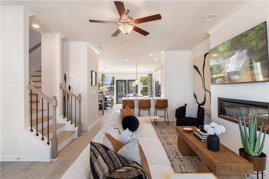 Furnished interior view inside a new home in Silverock, McDonough (Image 31).
