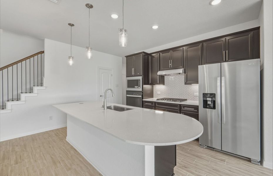 Furnished interior view inside a new home in Wolf Ranch, Georgetown (Image 7).
