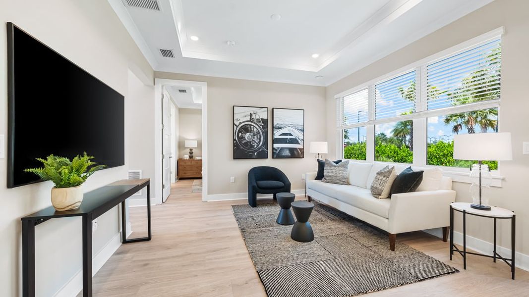 Representative furnished interior of a home built from the Lucca by Taylor Morrison in Esplanade at Azario Lakewood Ranch, Lakewood Ranch (Image 4).