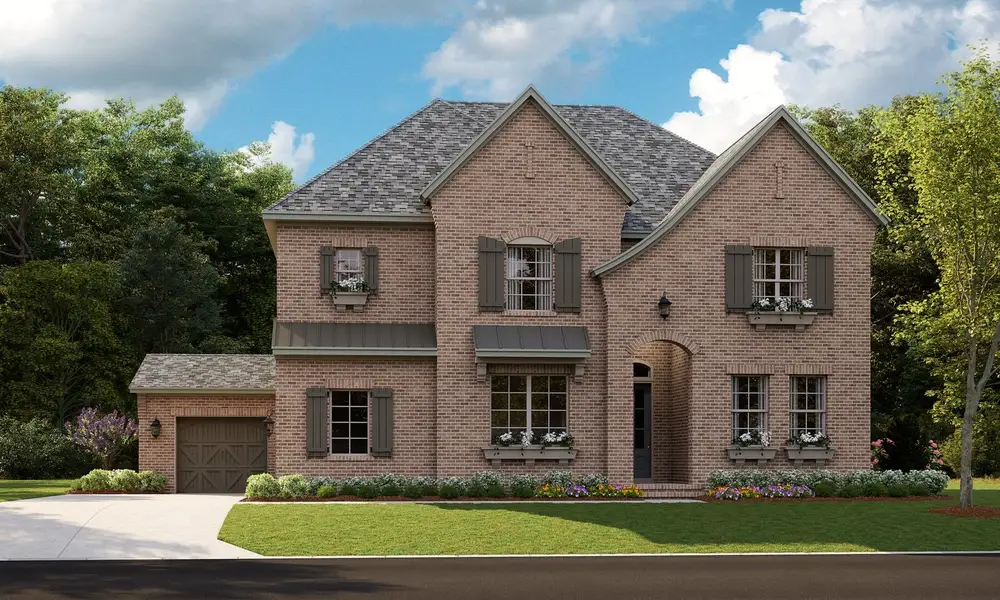 Representative exterior photo of a completed home built from the Newport II by Classica Homes in Weddington Grove, Weddington, NC (Image 2).