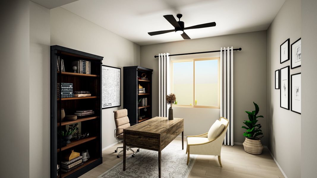 Representative furnished interior of a home built from the Cholla Plan 5541 by Tri Pointe Homes in Whispering Hills, Laveen (Image 11). Representative furnished interior of a home built from the Cholla Plan 5541 by Tri Pointe Homes in Whispering Hills, Laveen (Image 11).