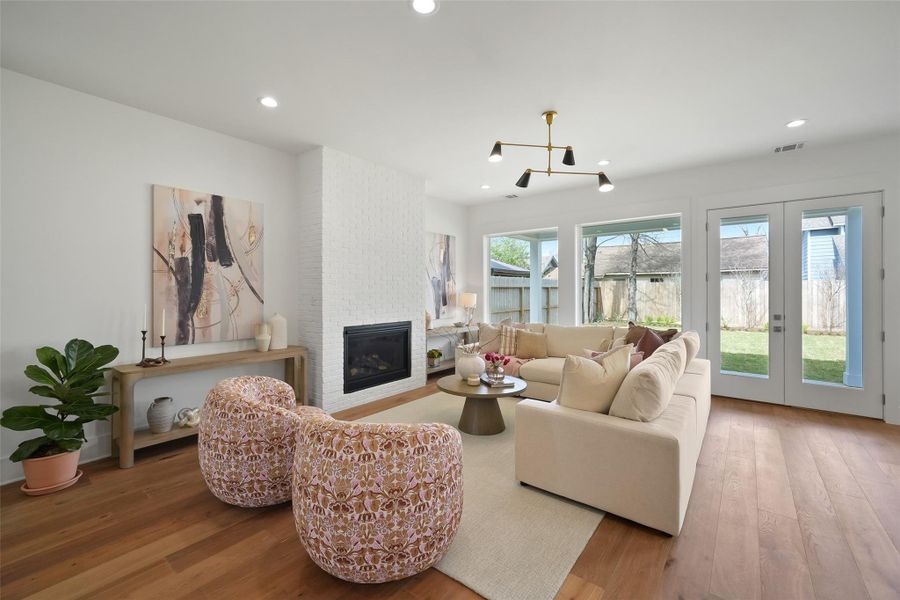 Furnished interior view inside a new home in , Houston (Image 13).