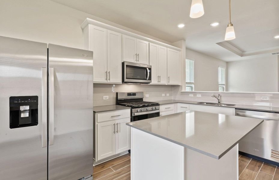 Furnished interior view inside a new home in La Cima, San Marcos (Image 6).