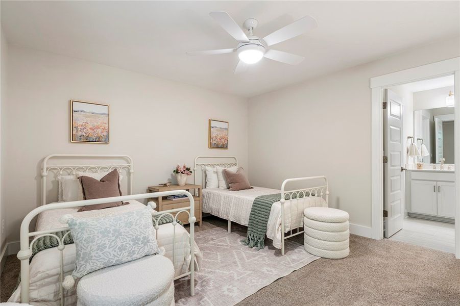 This bright and inviting room offers comfort and d This bright and inviting room offers comfort and d