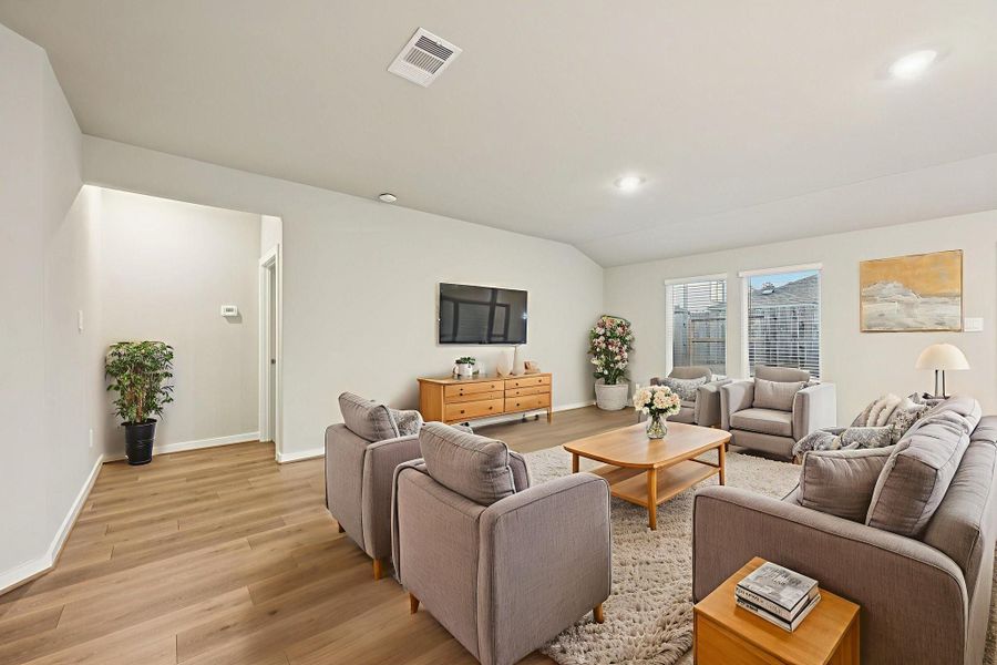 Photo is not of the actual home, but is an inspirational photo of builder’s model home and may depict options, furnishings, and/or decorator features that are not included
